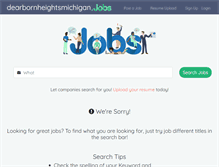 Tablet Screenshot of dearbornheightsmichigan.jobs